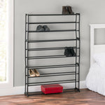 Load image into Gallery viewer, Home Basics Easy Assemble Space Saving 50 Pair Shoe Tower Multi-Purpose Storage Rack, Black $20.00 EACH, CASE PACK OF 6