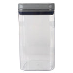 Load image into Gallery viewer, Michael Graves Design Twist ‘N Lock Square 2.3 Liter Clear Plastic Canister, Indigo $8 EACH, CASE PACK OF 6