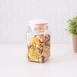 Load image into Gallery viewer, Home Basics Pineapple Sunshine 71 oz. Glass Canister $4 EACH, CASE PACK OF 12