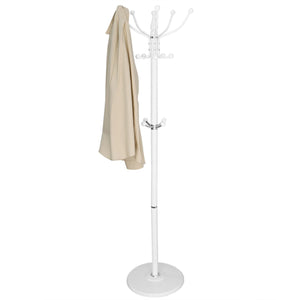 Home Basics 16 Hook Free Standing Coat Rack with Sandstone Base, White $20.00 EACH, CASE PACK OF 1