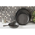 Load image into Gallery viewer, Home Basics Pre-Seasoned Cast Iron Skillet with Pour Spouts, (Set of 3) $40.00 EACH, CASE PACK OF 1
