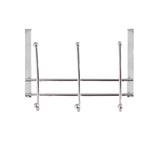 Load image into Gallery viewer, Home Basics Chrome Plated Over the Door 3 Double-Hook Hanging Rack $5.00 EACH, CASE PACK OF 24