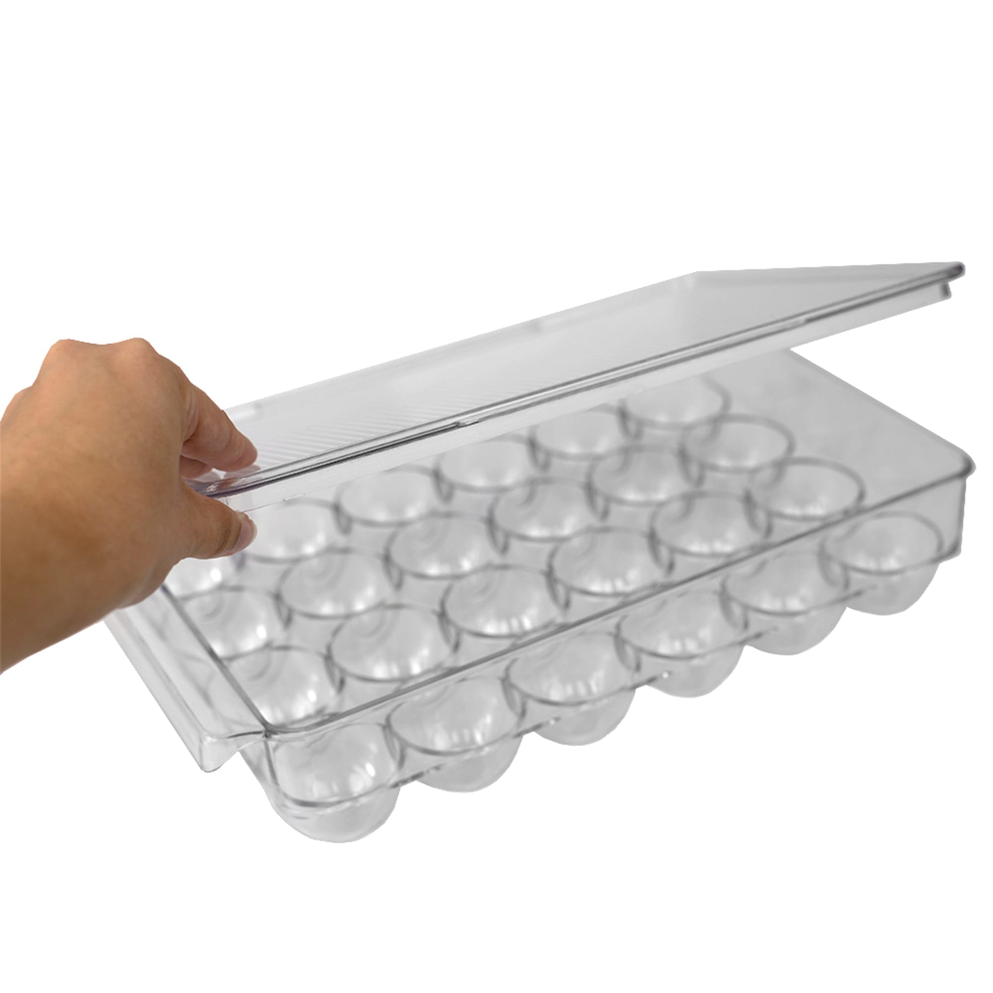 Michael Graves Design Stackable 24 Compartment Plastic Egg Container with Lid, Clear $8.00 EACH, CASE PACK OF 12