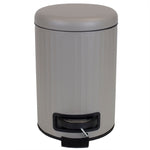 Load image into Gallery viewer, Home Basics Modern Chic 3 Liter Step-On Steel Waste Bin, Tan $8.00 EACH, CASE PACK OF 6
