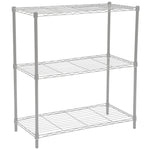 Load image into Gallery viewer, Home Basics 3 Tier Wide Steel Wire Shelf, Grey $30.00 EACH, CASE PACK OF 4
