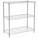 Load image into Gallery viewer, Home Basics 3 Tier Wide Steel Wire Shelf, Grey $30.00 EACH, CASE PACK OF 4
