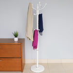 Load image into Gallery viewer, Home Basics 16 Hook Free Standing Coat Rack with Sandstone Base, White $20.00 EACH, CASE PACK OF 1
