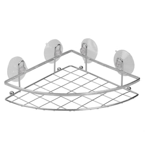 Home Basics Chrome Plated Steel Suction Corner Caddy $4.00 EACH, CASE PACK OF 12