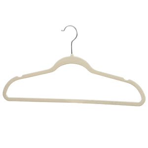 Home Basics 10 Piece Velvet Hanger, Ivory $4.00 EACH, CASE PACK OF 12