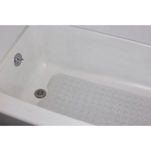 Home Basics Extra Long U Shape Front Bath Mat, Clear $5 EACH, CASE PACK OF 12