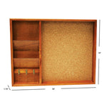 Load image into Gallery viewer, Home Basics Wall Mounted Wood Bulletin Board, Pine $10.00 EACH, CASE PACK OF 12