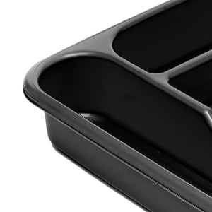 Home Basics 7 Textured Compartment Plastic Cutlery Tray $3.00 EACH, CASE PACK OF 12