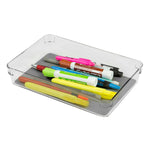 Load image into Gallery viewer, Home Basics  6&quot; x 9&quot; x 2&quot; Plastic Drawer Organizer with Rubber Liner $4.00 EACH, CASE PACK OF 24
