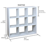 Load image into Gallery viewer, Home Basics 9 Open Cube Organizing Wood Storage Shelf, White $100 EACH, CASE PACK OF 1
