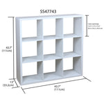 Load image into Gallery viewer, Home Basics 9 Open Cube Organizing Wood Storage Shelf, White $100 EACH, CASE PACK OF 1
