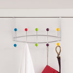 Load image into Gallery viewer, Home Basics 5 Dual Hook Over the Door Steel Organizing Rack, Multi-Color $6 EACH, CASE PACK OF 12