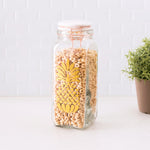 Load image into Gallery viewer, Home Basics Pineapple Sunshine 43 oz. Glass Canister $6 EACH, CASE PACK OF 12
