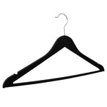 Load image into Gallery viewer, Home Basics 3-Piece Rubberized Plastic Hangers, Black $4.00 EACH, CASE PACK OF 12
