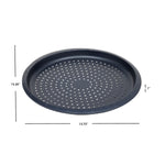 Load image into Gallery viewer, Michael Graves Design Non-Stick Perforated Carbon Steel Pizza Pan, Indigo $7.00 EACH, CASE PACK OF 12