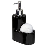 Load image into Gallery viewer, Home Basics Ceramic Soap Dispenser with Sponge - Assorted Colors
