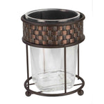 Load image into Gallery viewer, Home Basics Basket Weave Tumbler, Bronze $4 EACH, CASE PACK OF 12