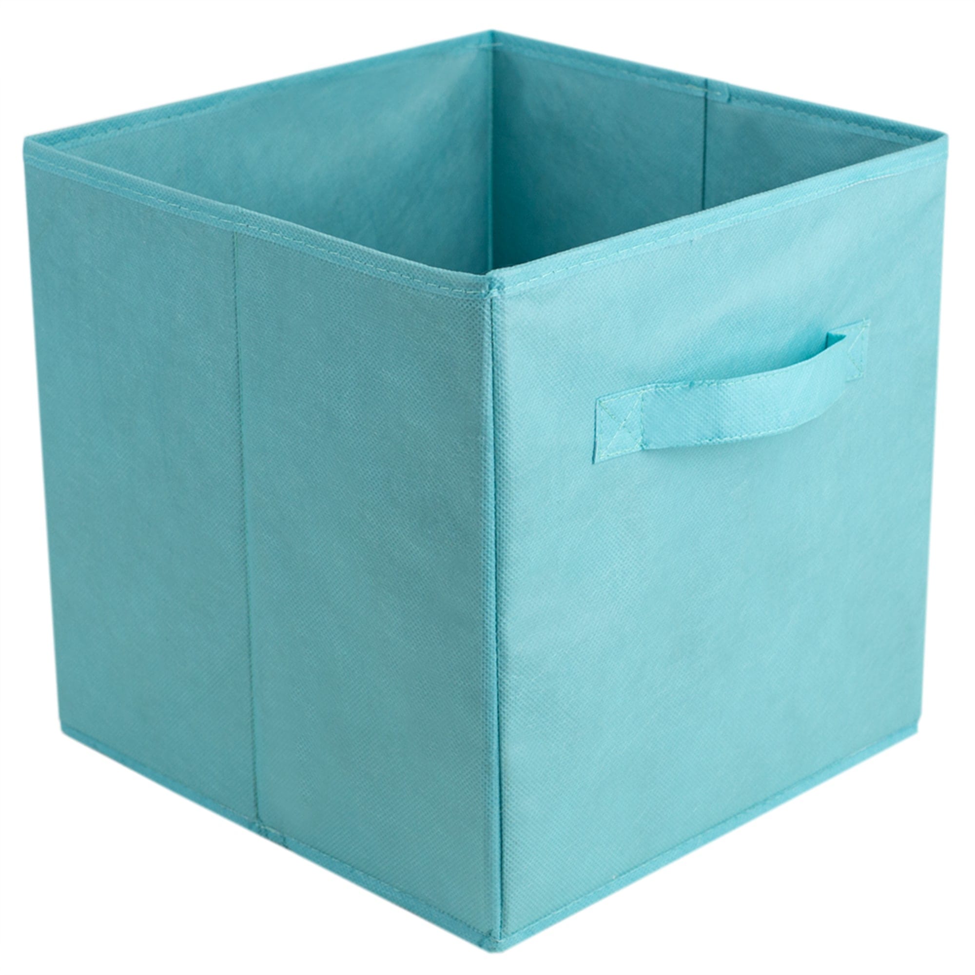 Home Basics Collapsible and Foldable Non-Woven Storage Cube, Turquoise $3.00 EACH, CASE PACK OF 12