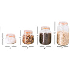 Load image into Gallery viewer, Home Basics 4 Piece Glass Canister Set, Clear $15.00 EACH, CASE PACK OF 6