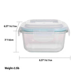 Load image into Gallery viewer, Home Basics 17 oz. Square Borosilicate Glass Food Storage Container $4.00 EACH, CASE PACK OF 12