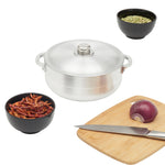 Load image into Gallery viewer, Home Basics Aluminum Satin Finish 4.2 qt Caldero $10 EACH, CASE PACK OF 12