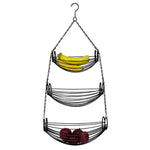 Load image into Gallery viewer, Home Basics 3-Tier Black Oval Hanging Basket $10 EACH, CASE PACK OF 12