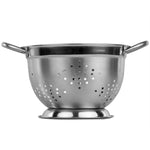 Load image into Gallery viewer, Home Basics 3 QT Deep Colander with High Stability Base and Open Handles, Silver $5.00 EACH, CASE PACK OF 12