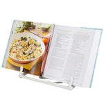 Load image into Gallery viewer, Home Basics Lattice Collection Cast Iron Non-Skid Reading Rest Cookbook Holder, White $15 EACH, CASE PACK OF 4
