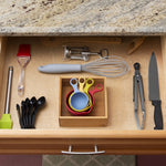 Load image into Gallery viewer, Home Basics 6" x 6" Bamboo Drawer Organizer, Natural $4 EACH, CASE PACK OF 12