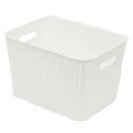 Load image into Gallery viewer, Home Basics 20 Liter Plastic Basket with Handles, White $6 EACH, CASE PACK OF 4
