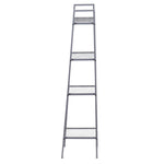 Load image into Gallery viewer, Home Basics Small 4 Tier Metal Rack, (14” x 14” x 58”), Grey $40.00 EACH, CASE PACK OF 1
