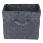 Load image into Gallery viewer, Home Basics X-Large Polyester Woven Strap Open Bin, Grey $10.00 EACH, CASE PACK OF 6
