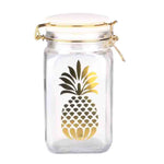 Load image into Gallery viewer, Home Basics Pineapple Sunshine 71 oz. Glass Canister $4 EACH, CASE PACK OF 12