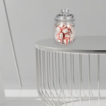 Load image into Gallery viewer, Home Basics Multi-Purpose 8 oz. Rippled Glass Mini Pantry Storage Jar with Dome Lid, Clear $1.50 EACH, CASE PACK OF 48