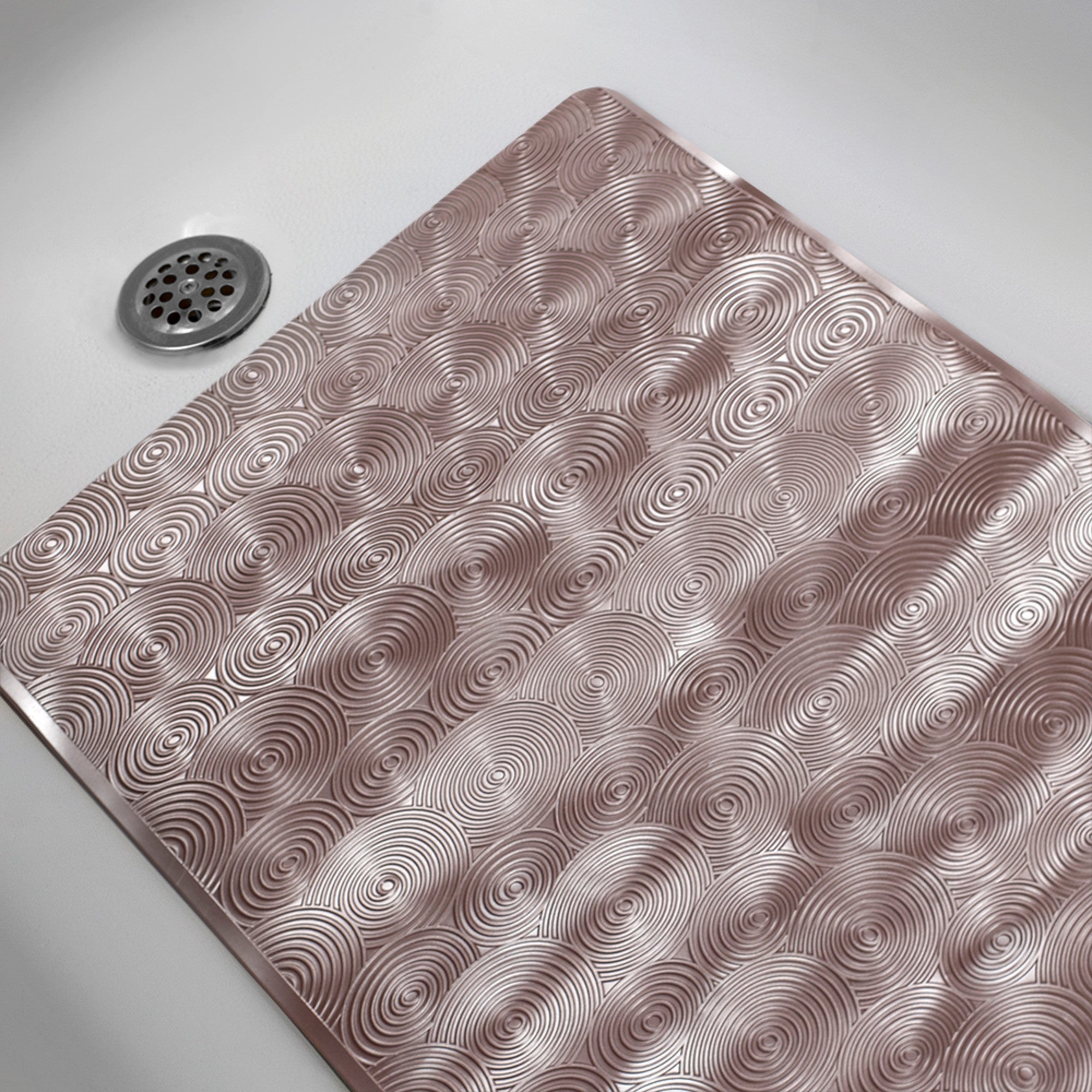 Home Basics Metallic Anti-Slip Luxury Decorative Bath Mat - Assorted Colors