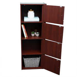 Home Basics 4  Cube Cabinet, Mahogany $60.00 EACH, CASE PACK OF 1