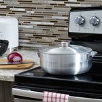 Load image into Gallery viewer, Home Basics Aluminum Satin Finish 4.2 qt Caldero $10 EACH, CASE PACK OF 12