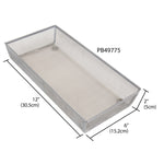 Load image into Gallery viewer, Home Basics 6 x 12 Mesh Steel Drawer Organizer, Silver $3.5 EACH, CASE PACK OF 12

