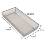 Load image into Gallery viewer, Home Basics 6 x 12 Mesh Steel Drawer Organizer, Silver $3.5 EACH, CASE PACK OF 12