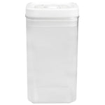 Load image into Gallery viewer, Home Basics 2.3 Liter Twist &#39;N Lock Air-Tight Square Plastic Canister, White $6.00 EACH, CASE PACK OF 6
