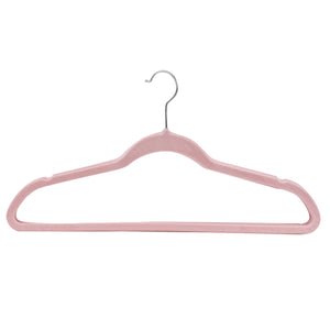 Home Basics 10 Piece Velvet Hanger, Pink $4.00 EACH, CASE PACK OF 12