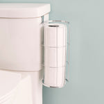 Load image into Gallery viewer, Home Basics Chrome Plated Steel Over the Tank Toilet Paper Holder $6.00 EACH, CASE PACK OF 12