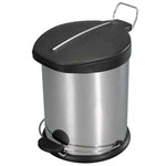 Load image into Gallery viewer, Home Basics 12 Liter Brushed Stainless Steel with Plastic Top Waste Bin, Silver
 $20.00 EACH, CASE PACK OF 4
