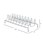 Load image into Gallery viewer, Home Basics Vinyl Coated Steel Plate Rack, Silver $3.00 EACH, CASE PACK OF 6
