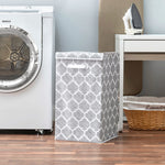 Load image into Gallery viewer, Home Basics Arabesque Non-Woven Laundry Hamper, Grey $10.00 EACH, CASE PACK OF 6