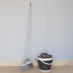 Load image into Gallery viewer, Home Basics Chevron Precision Clean Wide Angled Broom, Grey $10 EACH, CASE PACK OF 12